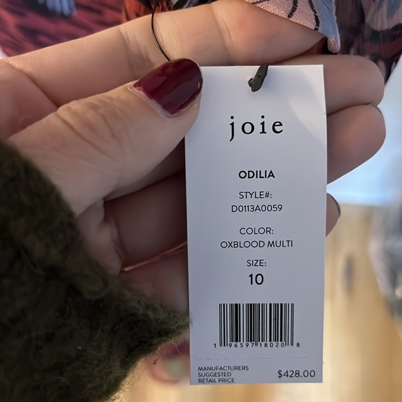 Brand new JOIE, Odilia Silk Mini Dress Size 10 - Picture 3 of 5